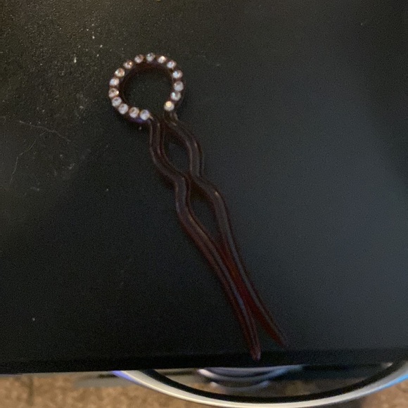 Retro Hair Clip CHIGNON Ladies Hair Pin Styling yesPlastic Stick with Crystals - Picture 9 of 10